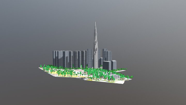 Demo Vinhome Central Park 3D Model