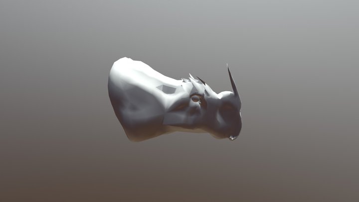 Triceratops/Neoceratopsia head(2nd Model) 3D Model