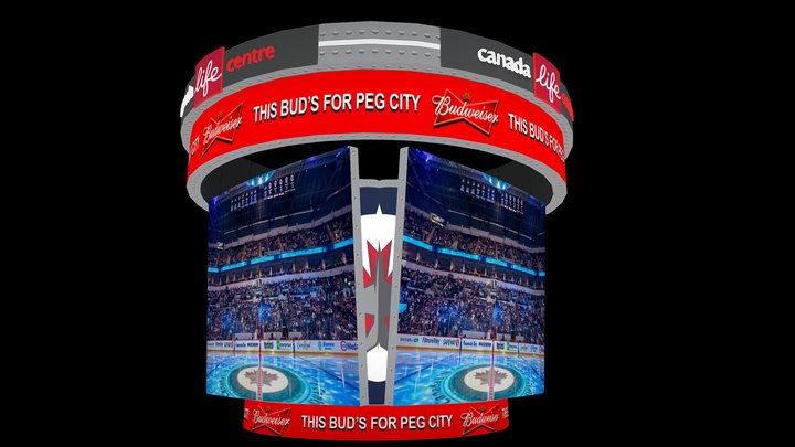 Canada Life Center Jumbotron 3D Model