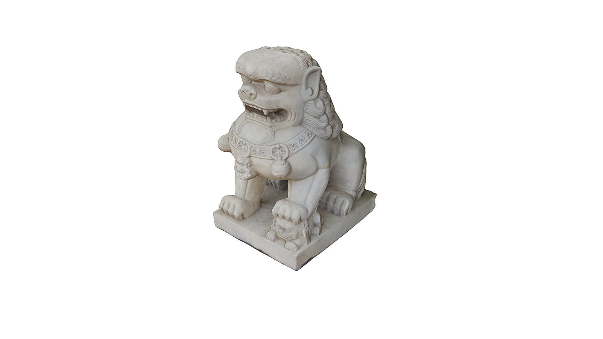 3D model Singo Edan Lion Statue - This is a 3D model of the Singo Edan Lion Statue. The 3D model is about a small statue of a monkey.