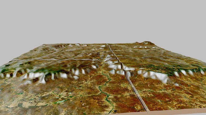 Cânion do Rio Poti no Glit da Ibiapaba-Ceará 3D Model