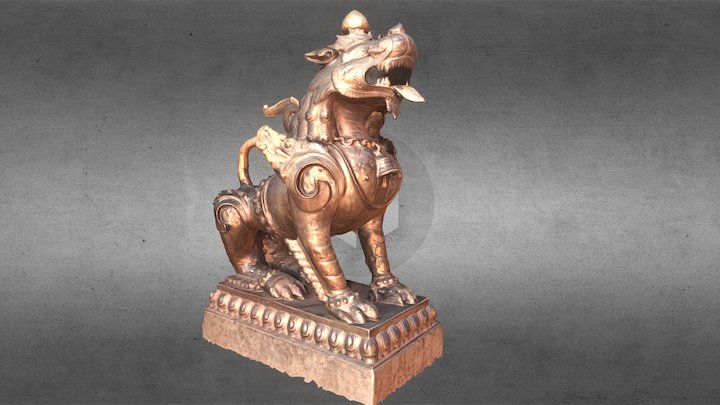 Guardian Lion 3D Model