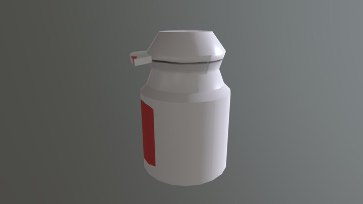 Watercolor Bottle 3D Model