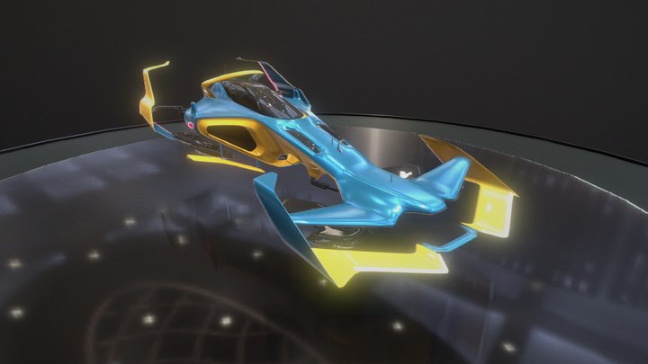 MagHover Racer 01 3D Model