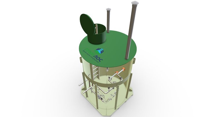 Теплотехнический колодец Гринлос 3D Model