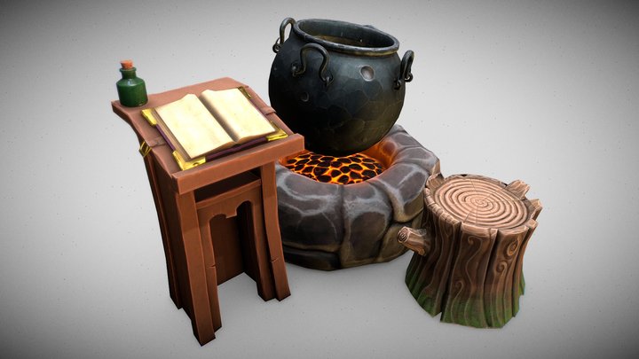 Witch Props 3D Model