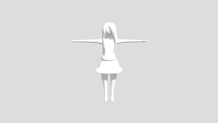 Materials Girl 3D Model
