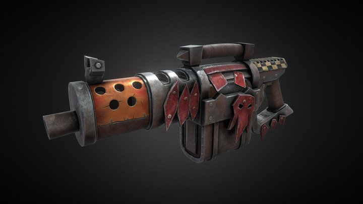 WarHammer Orc Gun 3D Model