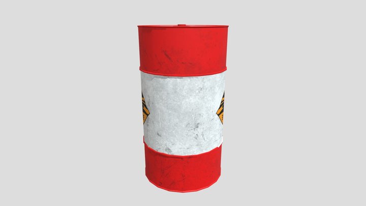 Warhouse - Explosive Barrel 3D Model