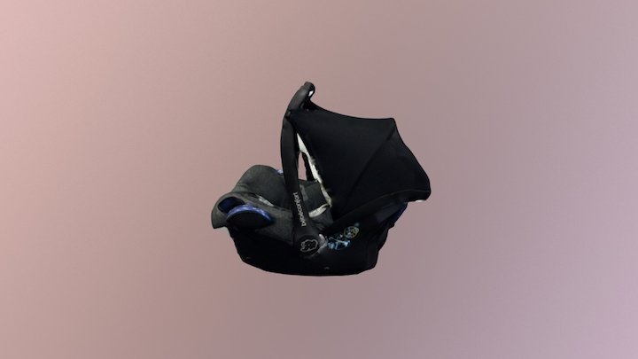Infant Car Seat with Canopy 3D Model