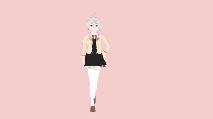 Anime Ayla - Sometimes hides her feelings 3D Model