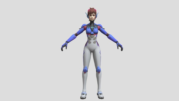 D.Va - Fortnite Skin – Modello 3D gratuito STL