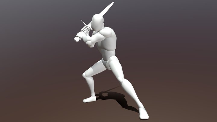 Sword Pose 3D Model