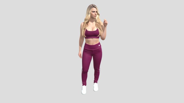 Burgundy Fitness Portrait – Modello 3D gratuito STL
