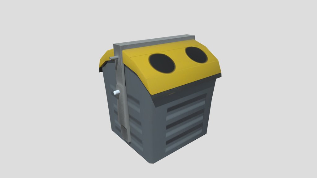 Plastic recycling bin