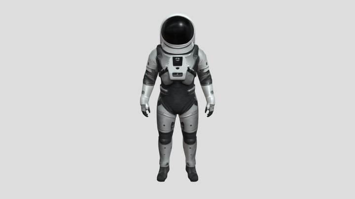 Astronaut in space suit 3D Model
