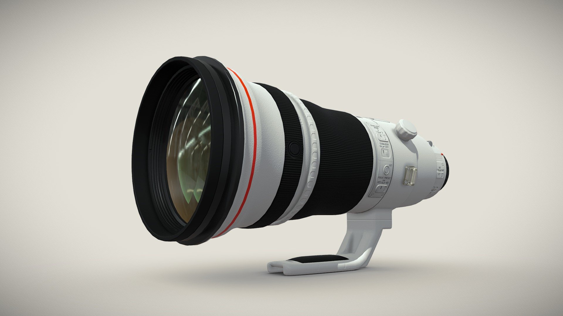 Canon EF 400mm F/2.8L IS II USM Super Telephoto - Buy Royalty Free 3D ...