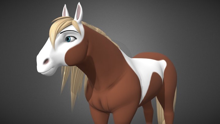 Rain Horse 3d 3D Model