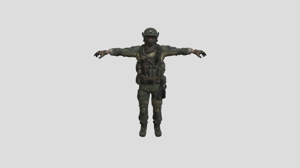 Black Squad Soldier Character