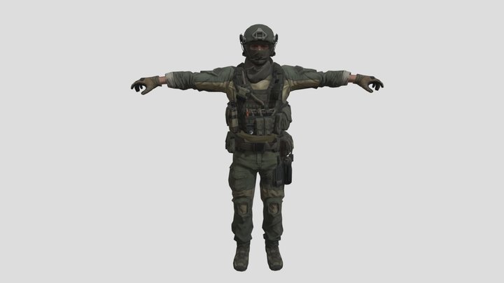 Black Squad Soldier Character