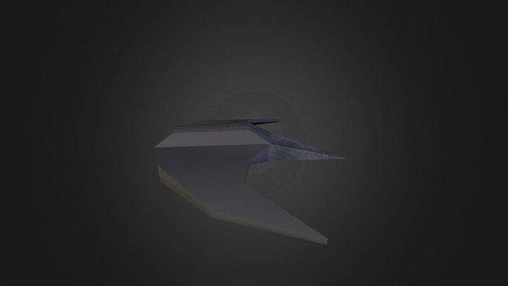 400 poly flygplan 3D Model