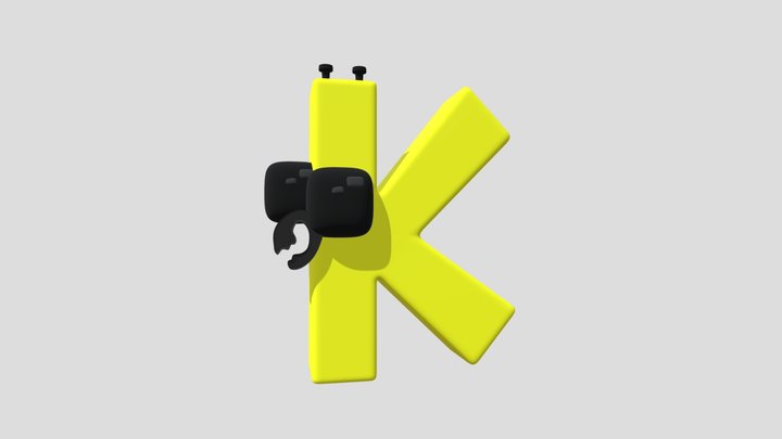 K (Alphabet Lore) 3D Model