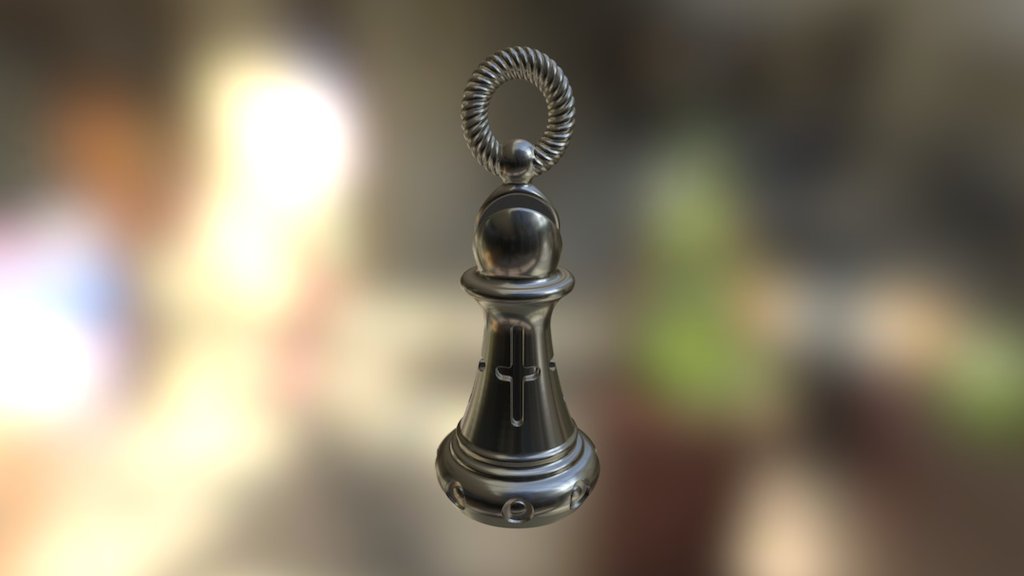 Chess Bishop Pendand/Keychain