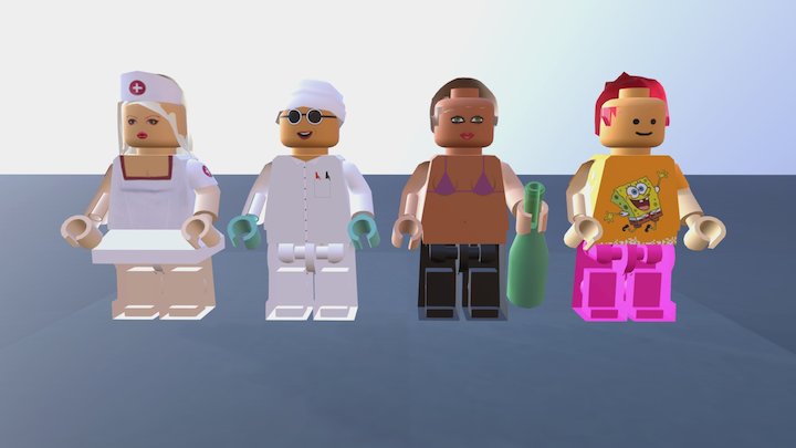 lego people 3D Model