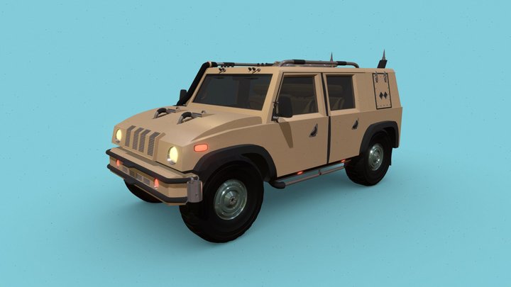 Military Car 3D Model