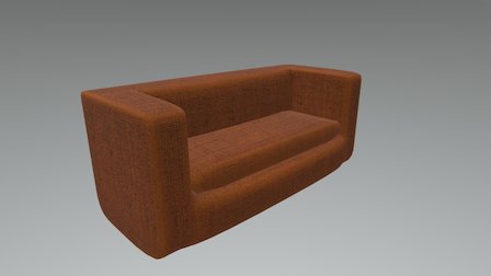 couch for games (updated) 3D Model