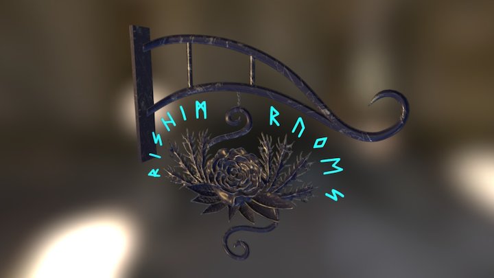 Shop Sign 3D Model