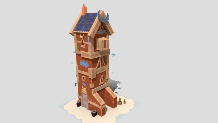 Moon House 3D Model