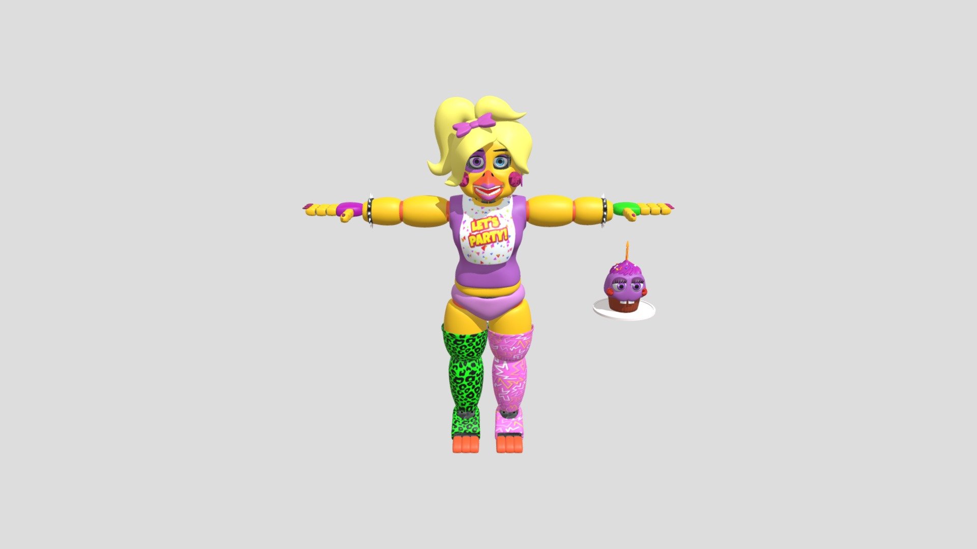 Stylized Toy Chica - 3D model by Goober (@Irjddjd) [e180fbe] - Sketchfab