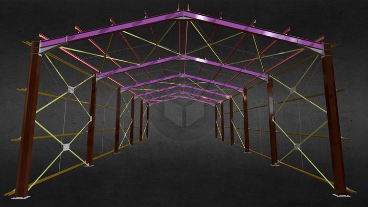 Galpão - Tekla Structures - Curso Básico 3D Model