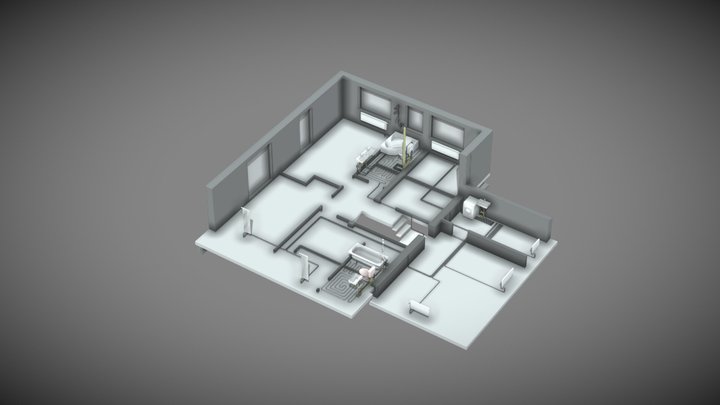 2022-257-MEP сводная 2 эт 3D Model