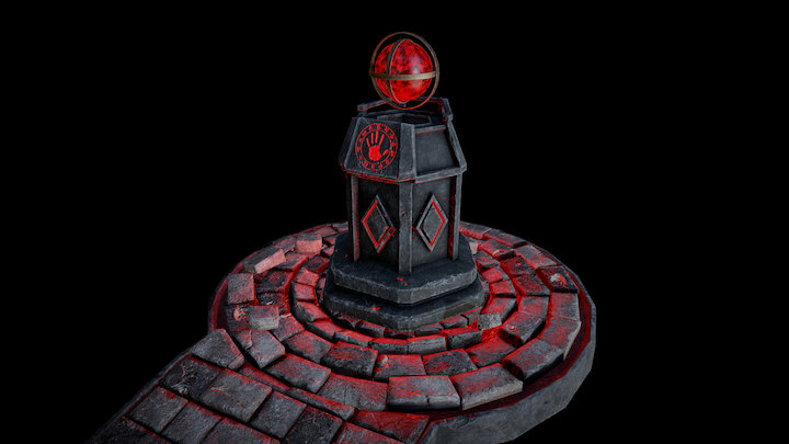 Magic Fire Shrine 3D Model
