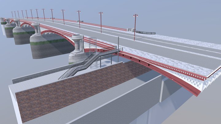 Blackfriars Road Bridge 3D Model