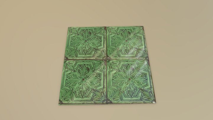 Emerald Tile Floor 3D Model