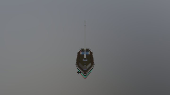 Motor yacht Sunset 3D Model