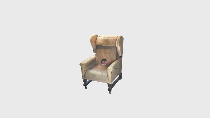 Roald Dahl's writing chair, pre-1960s 3D Model