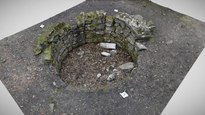 Ruiny wieży w Myślenicach - komnata 3D Model