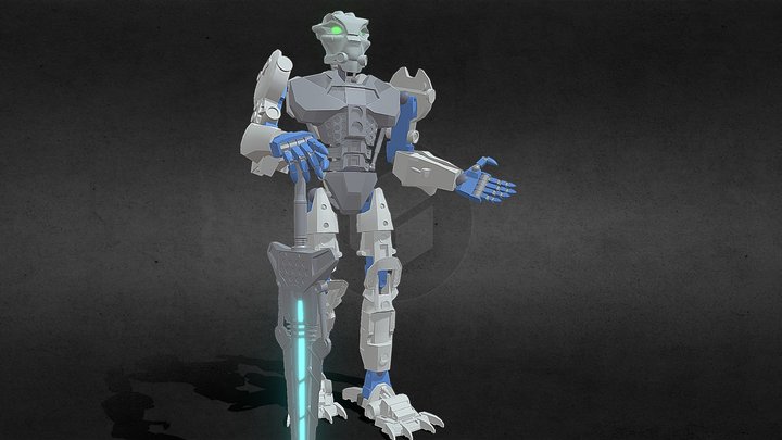 Toa Inika Matoro draft WIP 3D Model