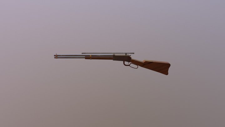 Wild west rifle 3D Model