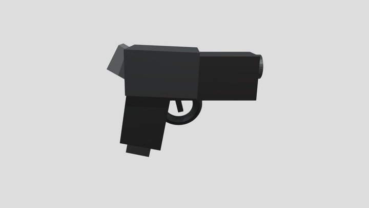Quarter Boundary Gun 3D Model