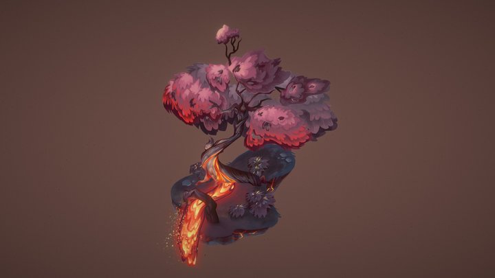 Magma Tree 3D Model