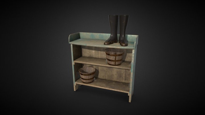 Bucket Bench 19th Century