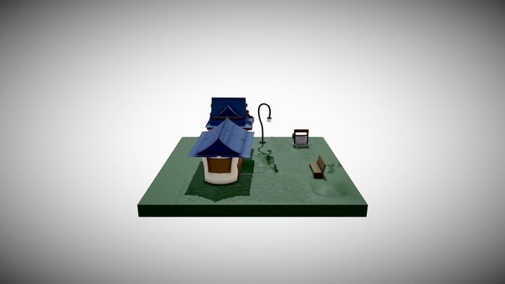 Maison Colorée 3 3D Model