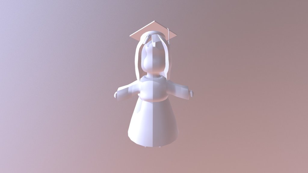 Grad Girl Model Detailing - 3D model by shaylastewart [e18e645] - Sketchfab