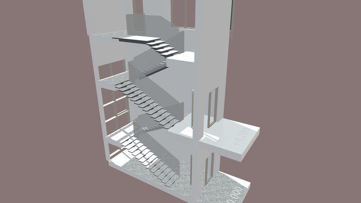 лестница бассейн 3D Model