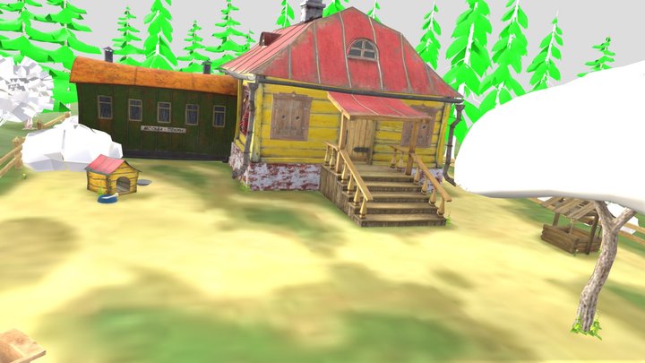 Маша и медведь дом маши/masha and the bear house – Kostenloses 3D-Modell STL
